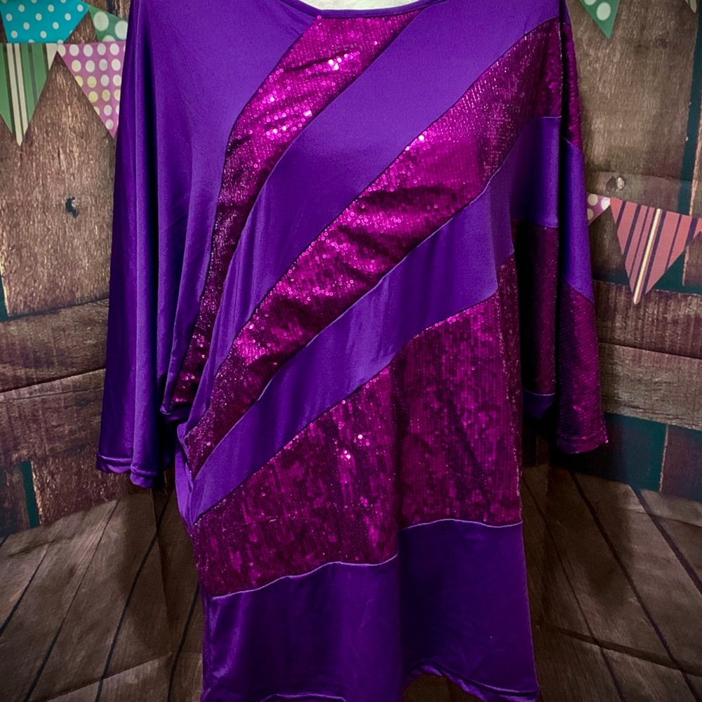 Pretty Purple Sequin Top